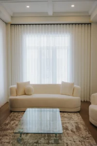 Luxury drapery installation in Toronto modern living room